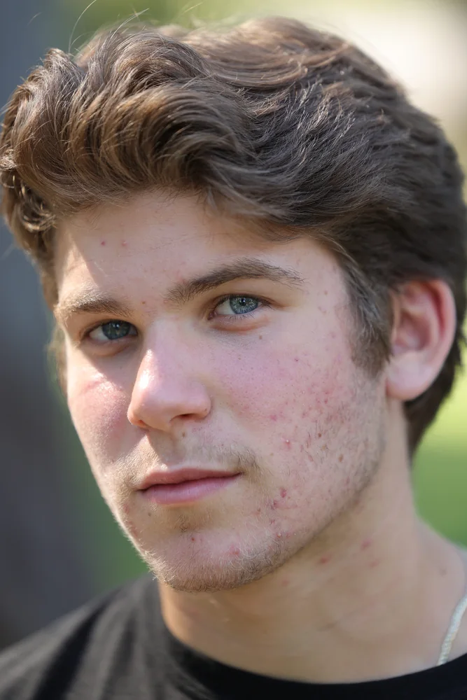 Close-up outdoor portrait in soft light